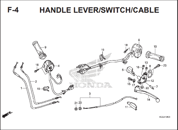 Katalog Suku Cadang Honda CBR 250R CBU