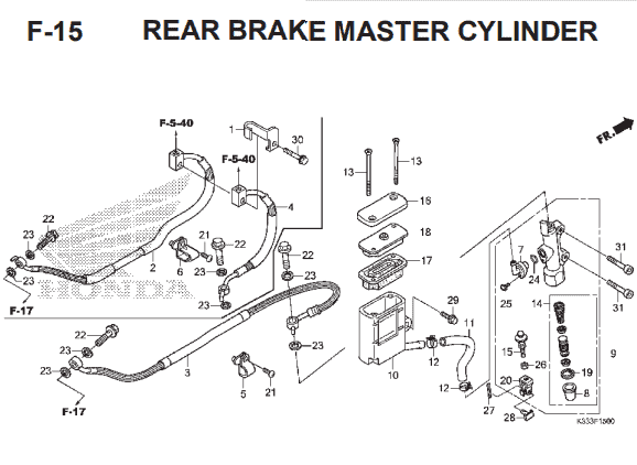 Katalog Suku Cadang Honda CBR 250R CBU