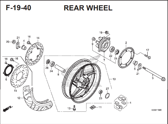 Katalog Suku Cadang Honda CBR 250R CBU