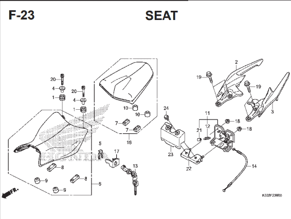 Katalog Suku Cadang Honda CBR 250R CBU