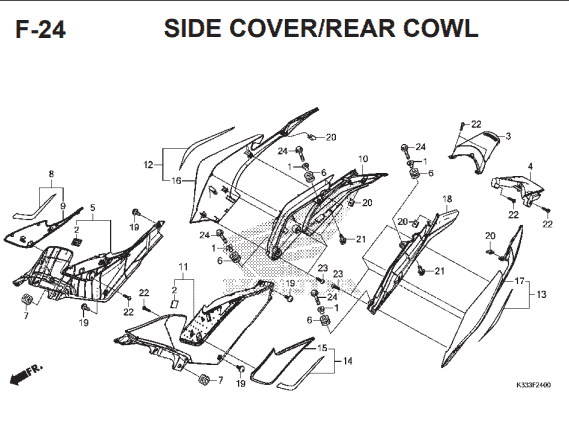Katalog Suku Cadang Honda CBR 250R CBU