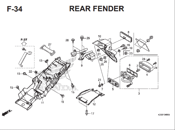 Katalog Suku Cadang Honda CBR 250R CBU