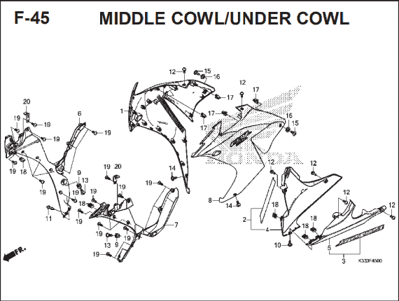 Katalog Suku Cadang Honda CBR 250R CBU
