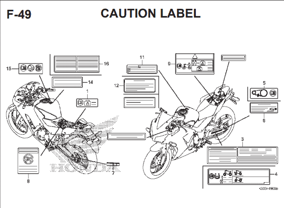 Katalog Suku Cadang Honda CBR 250R CBU