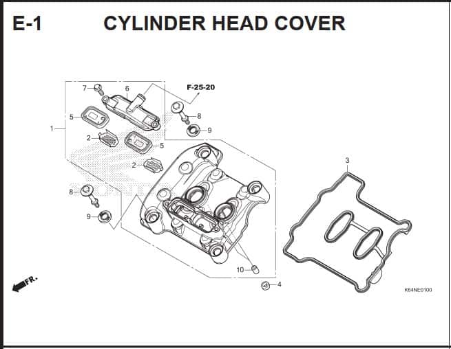 Katalog Suku Cadang Honda CBR 250RR K64J