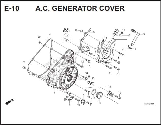 Katalog Suku Cadang Honda CBR 250RR K64J