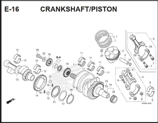 Katalog Suku Cadang Honda CBR 250RR K64J