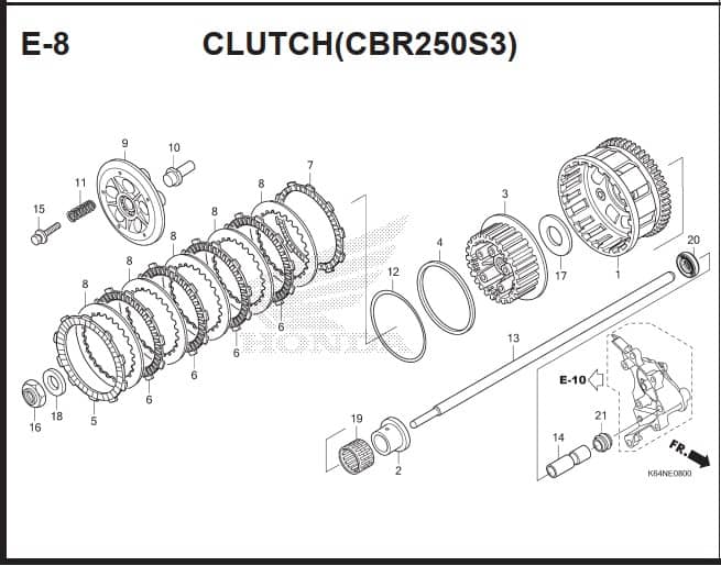 Katalog Suku Cadang Honda CBR 250RR K64J