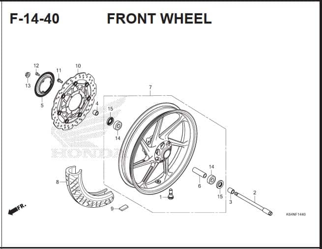Katalog Suku Cadang Honda CBR 250RR K64J