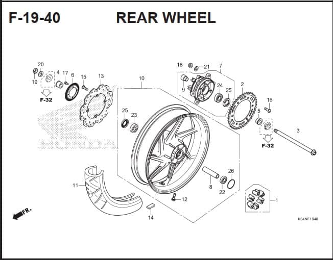 Katalog Suku Cadang Honda CBR 250RR K64J