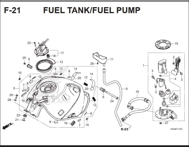 Katalog Suku Cadang Honda CBR 250RR K64J