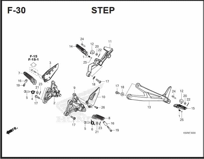 Katalog Suku Cadang Honda CBR 250RR K64J