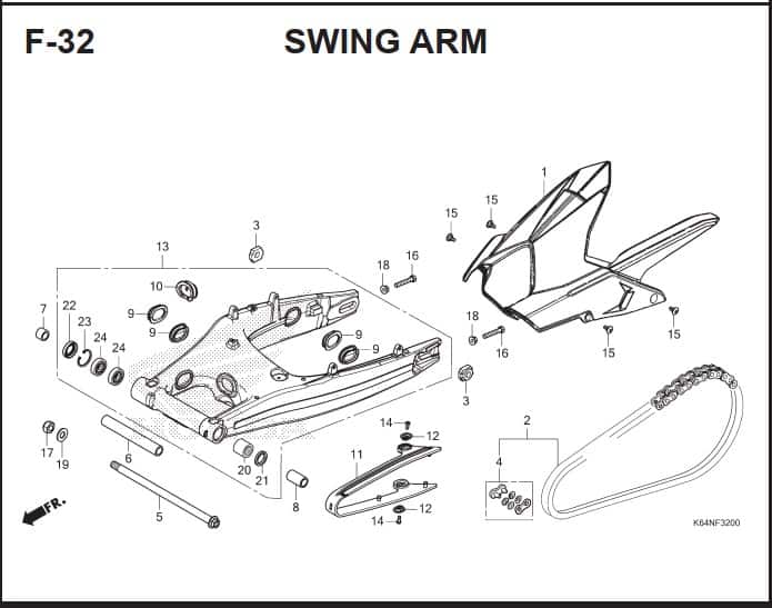 Katalog Suku Cadang Honda CBR 250RR K64J