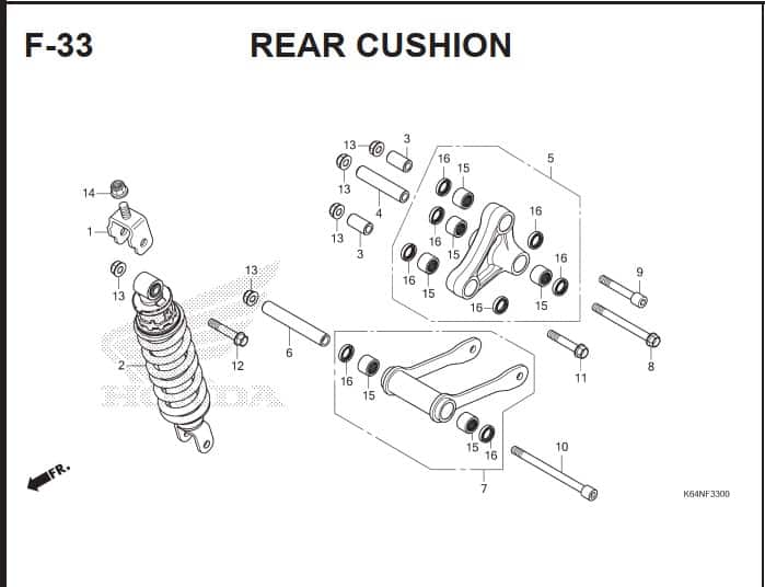 Katalog Suku Cadang Honda CBR 250RR K64J