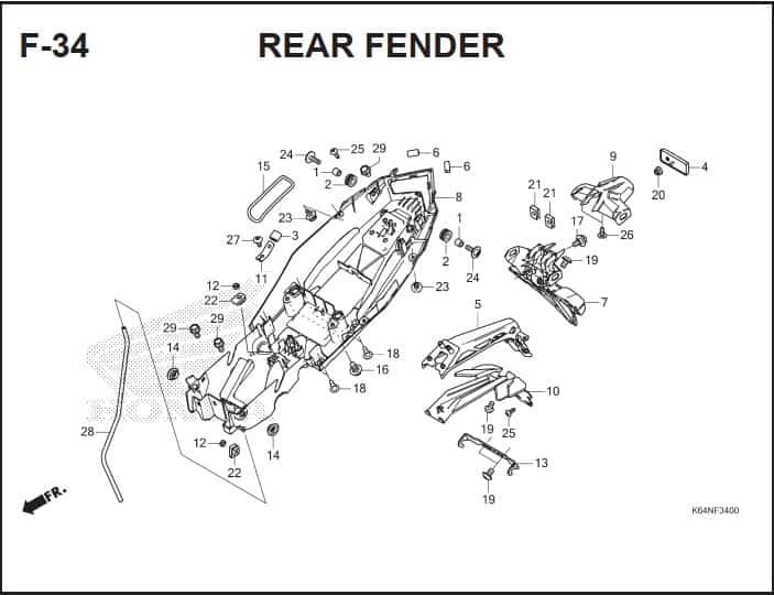 Katalog Suku Cadang Honda CBR 250RR K64J