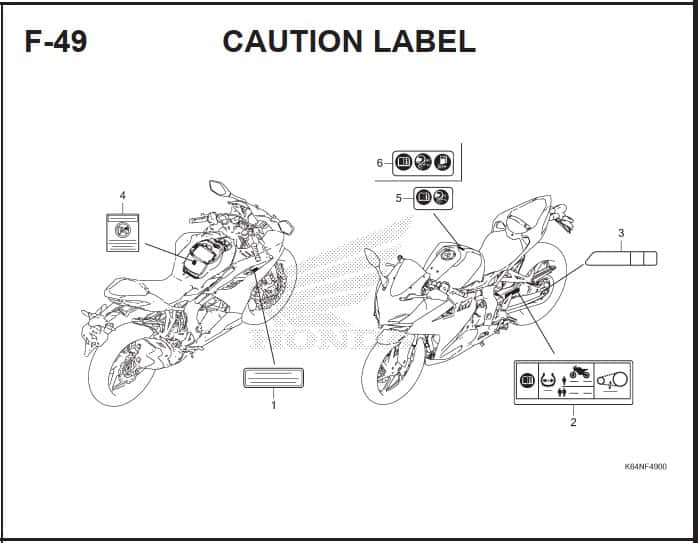 Katalog Suku Cadang Honda CBR 250RR K64J