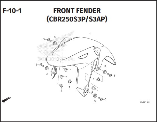 Katalog Suku Cadang Honda CBR 250RR K64N