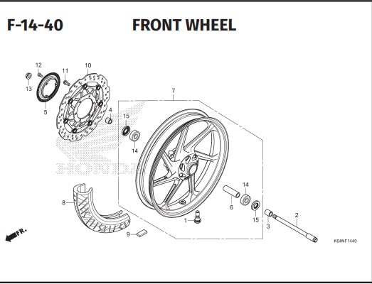 Katalog Suku Cadang Honda CBR 250RR K64N