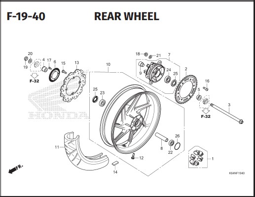 Katalog Suku Cadang Honda CBR 250RR K64N