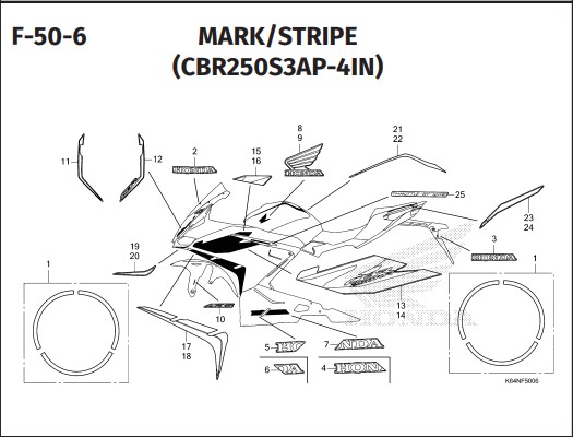 Katalog Suku Cadang Honda CBR 250RR K64N