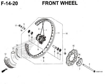 Katalog Suku Cadang Honda CRF 150L