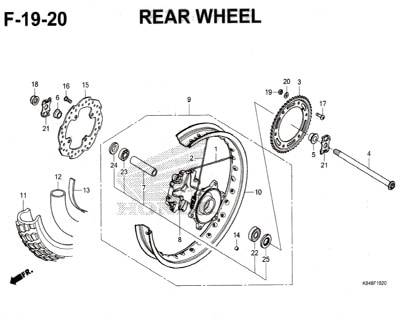 Katalog Suku Cadang Honda CRF 150L K84F