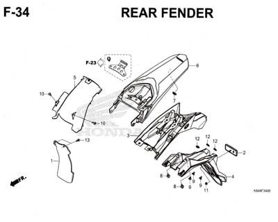 Katalog Suku Cadang Honda CRF 150L K84F