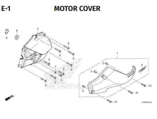 Katalog Suku Cadang Honda CUV e: