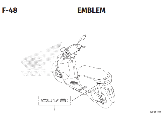 Katalog Suku Cadang Honda CUV e: