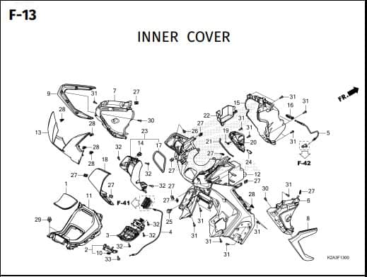 Katalog Suku Cadang Honda Forza