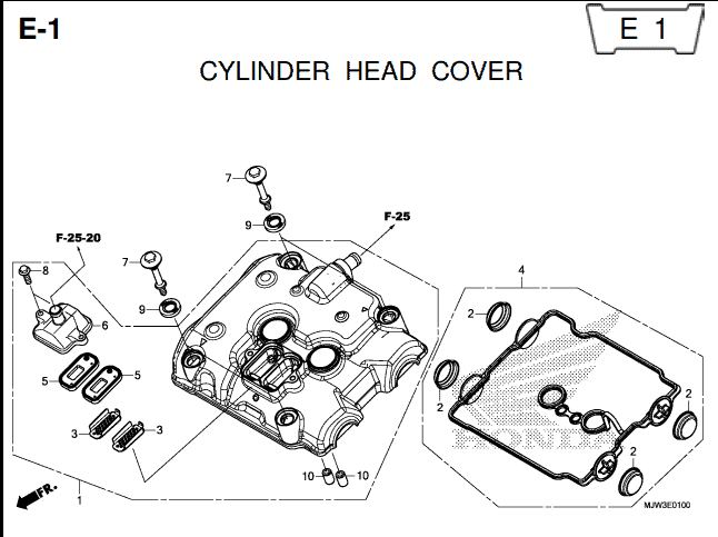 Katalog Suku Cadang Honda CB500X MJW