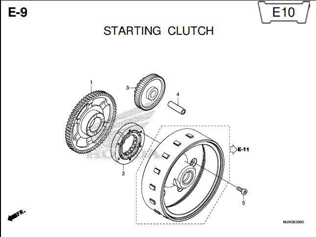 Katalog Suku Cadang Honda CB500X MJW