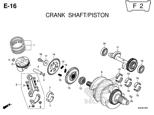 Katalog Suku Cadang Honda CB500X MJW