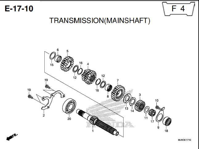 Katalog Suku Cadang Honda CB500X MJW