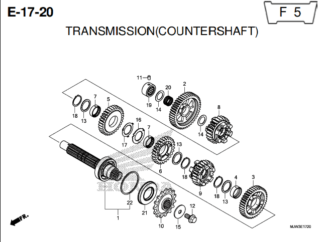 Katalog Suku Cadang Honda CB500X MJW