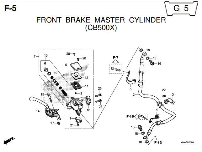 Katalog Suku Cadang Honda CB500X MJW