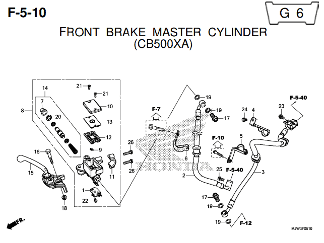 Katalog Suku Cadang Honda CB500X MJW