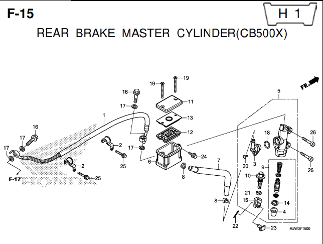Katalog Suku Cadang Honda CB500X MJW