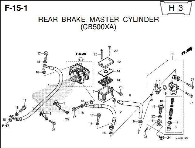 Katalog Suku Cadang Honda CB500X MJW