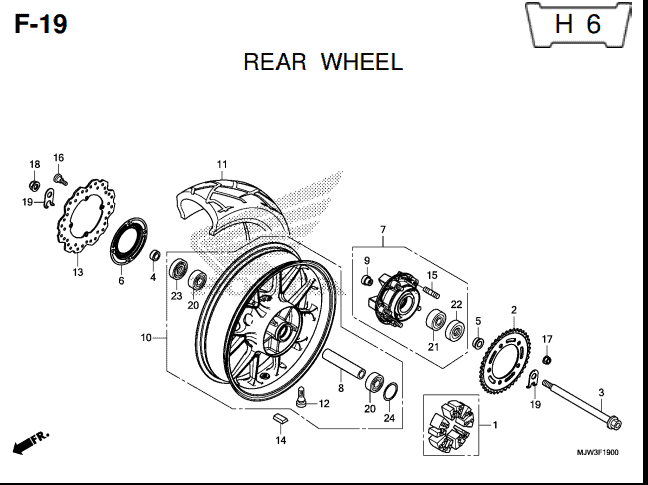 Katalog Suku Cadang Honda CB500X MJW