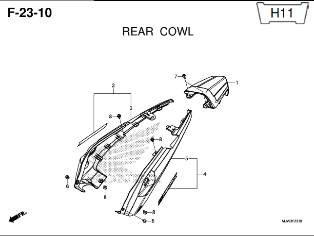Katalog Suku Cadang Honda CB500X MJW