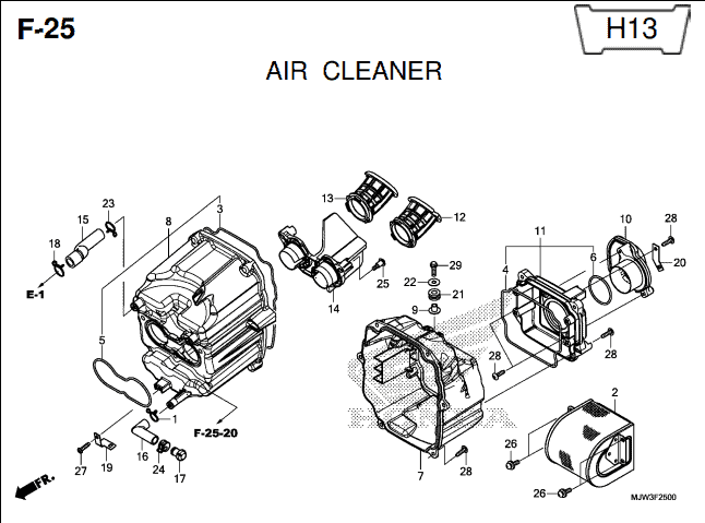 Katalog Suku Cadang Honda CB500X MJW