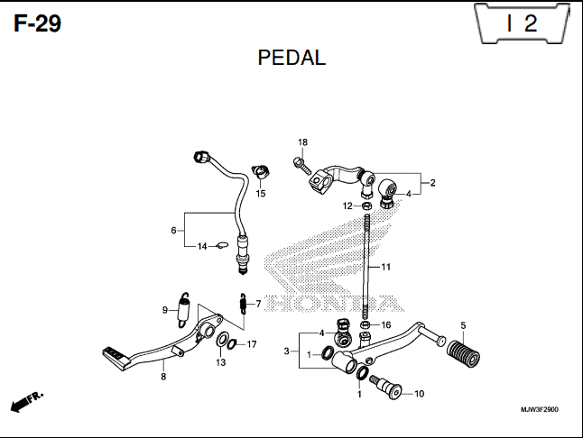 Katalog Suku Cadang Honda CB500X MJW
