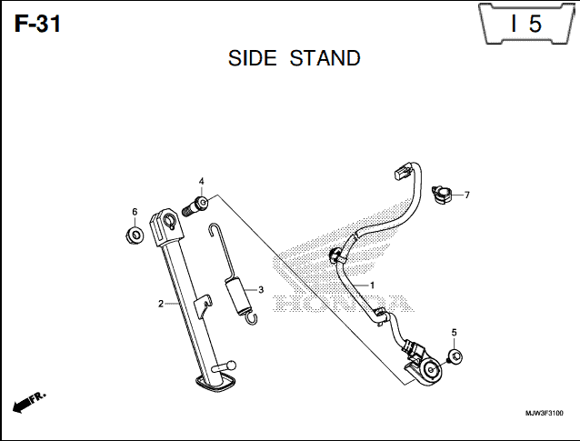 Katalog Suku Cadang Honda CB500X MJW