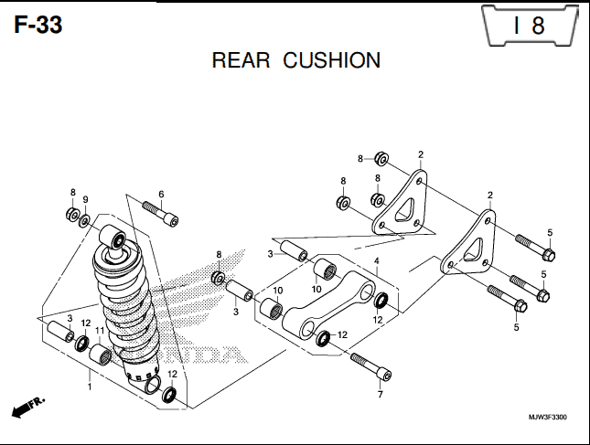 Katalog Suku Cadang Honda CB500X MJW