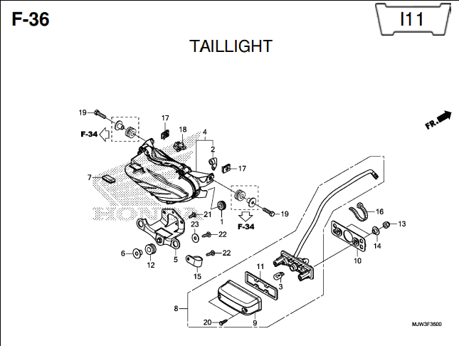 Katalog Suku Cadang Honda CB500X MJW