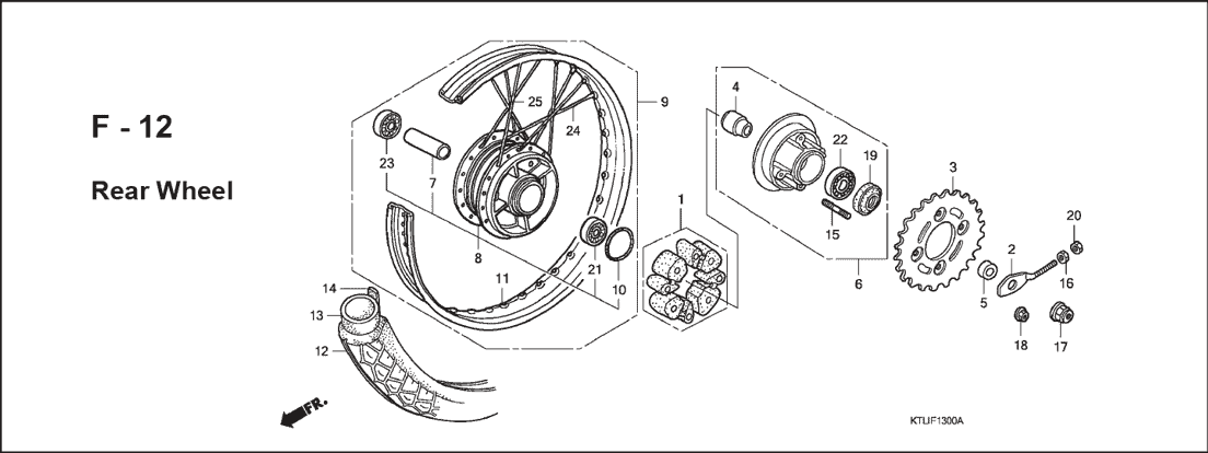 Katalog Suku Cadang Honda 	Honda Revo 100