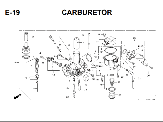Katalog Suku Cadang Honda Revo Absolute 110 Carbu
