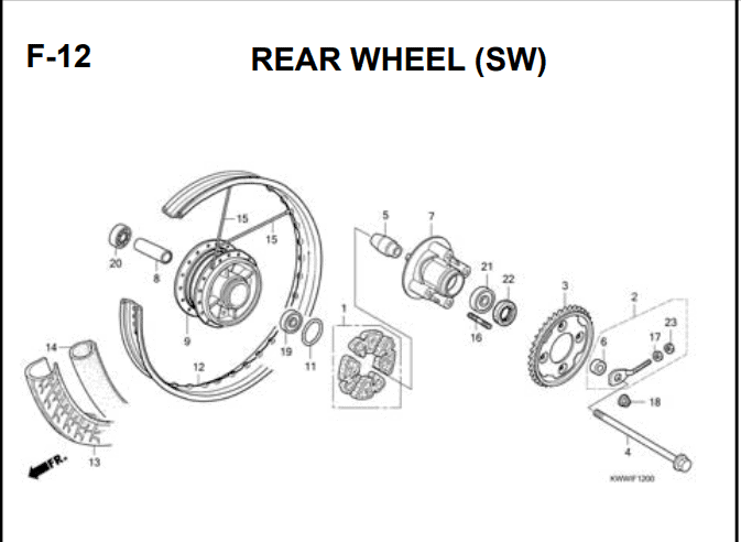 Katalog Suku Cadang Honda Revo Absolute 110 Carbu