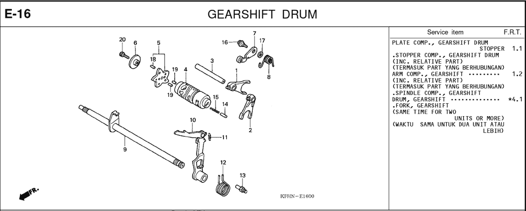 Katalog Suku Cadang Honda  Karisma